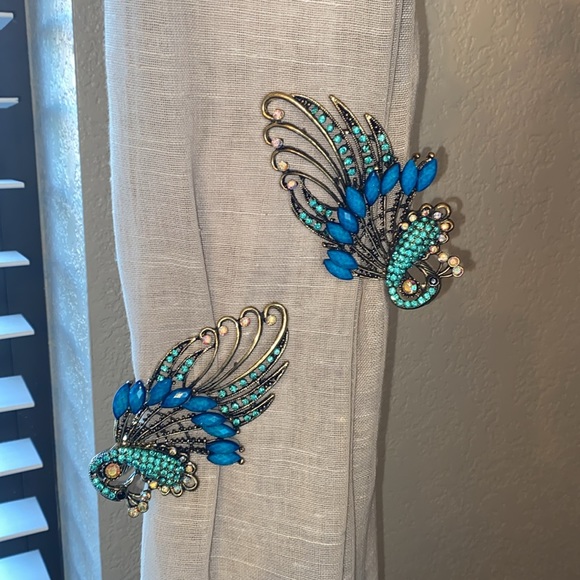 NWOT Extra Large Peacock clip/brooch - Picture 8 of 8